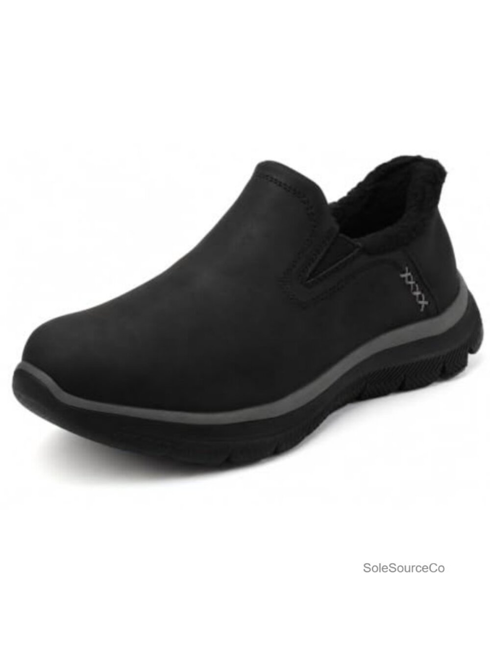 Women's Slip-On Ankle Boots, Faux Fur Lined Winter Booties, Easy Entry,